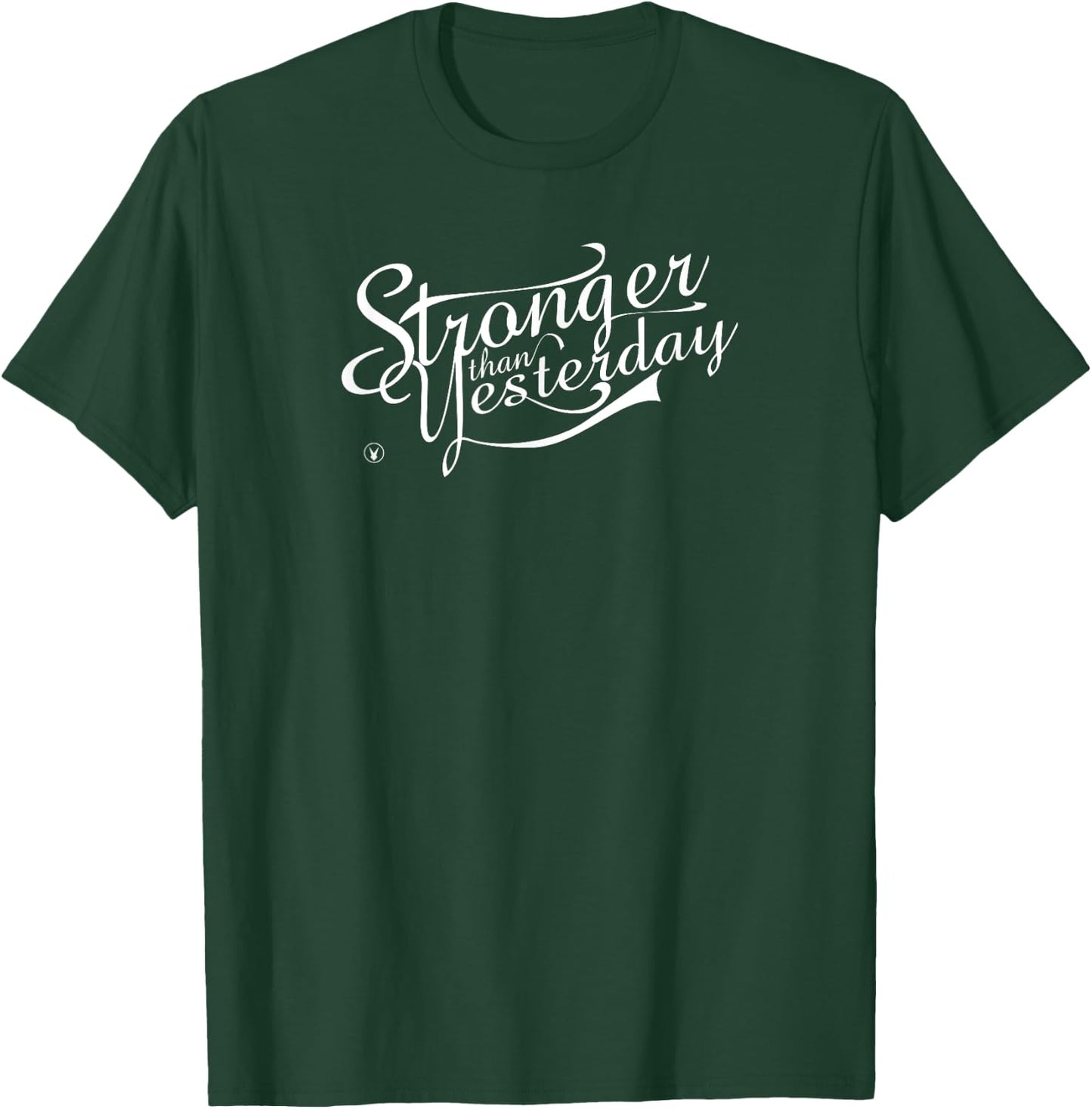 STRONGER THAN YESTERDAY C780 Gym Rabbit Workout MMA T-Shirt - T-Shirt | Forest