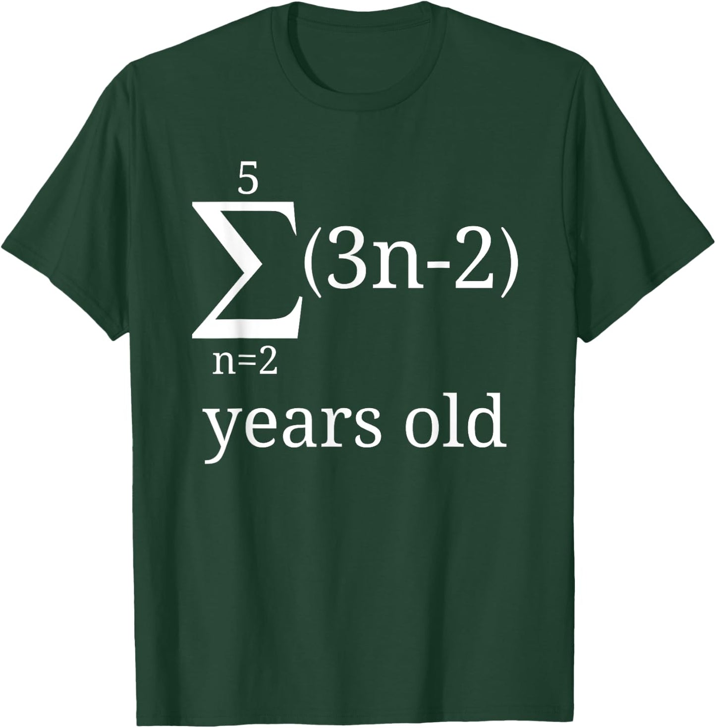Funny Geeky Math Shirt-34th Birthday 34 Years Old Math Lover T-Shirt - T-Shirt | Forest