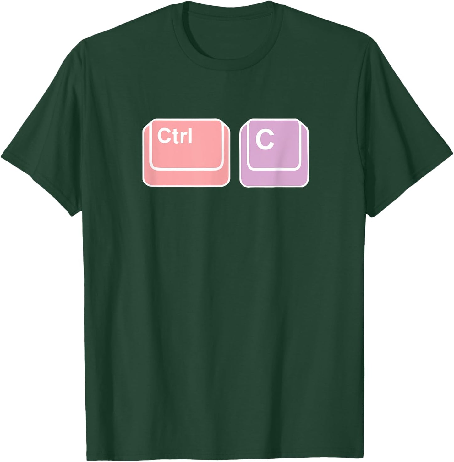 Hilarious Ctrl-C Computer Geek Gift T-Shirt - T-Shirt | Forest