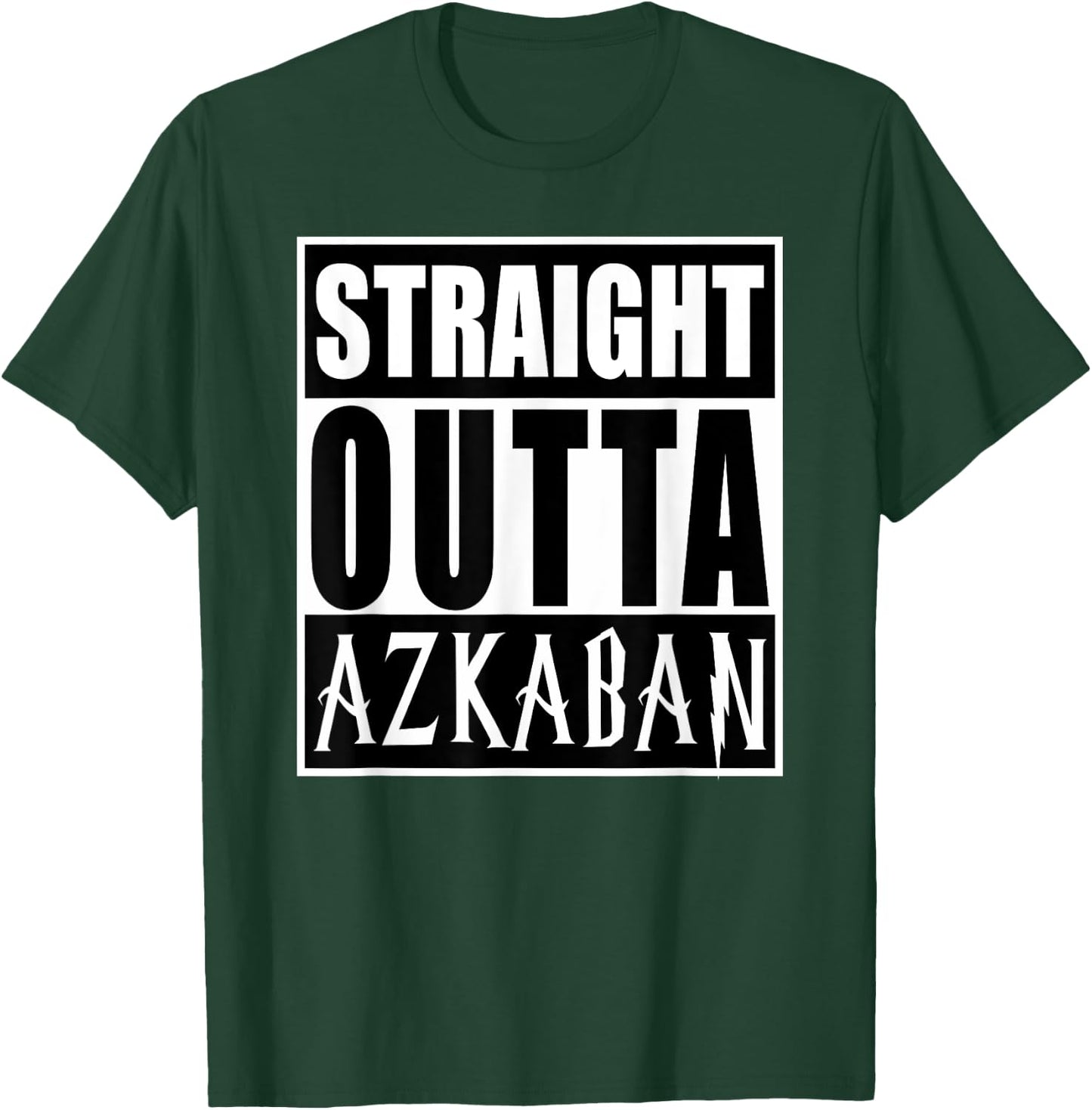 Straight Outta Askaban Funny Graphic T-Shirt - T-Shirt | Forest