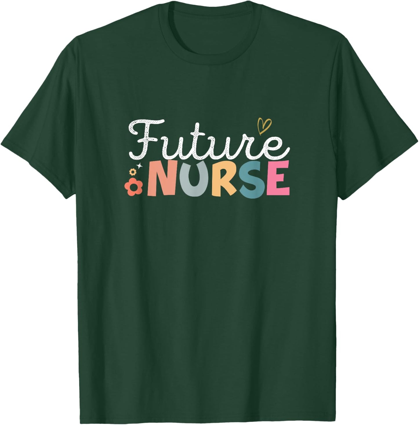 Retro Future Nurse Nursing School Student Nurse In Progress T-Shirt - T-Shirt | Forest