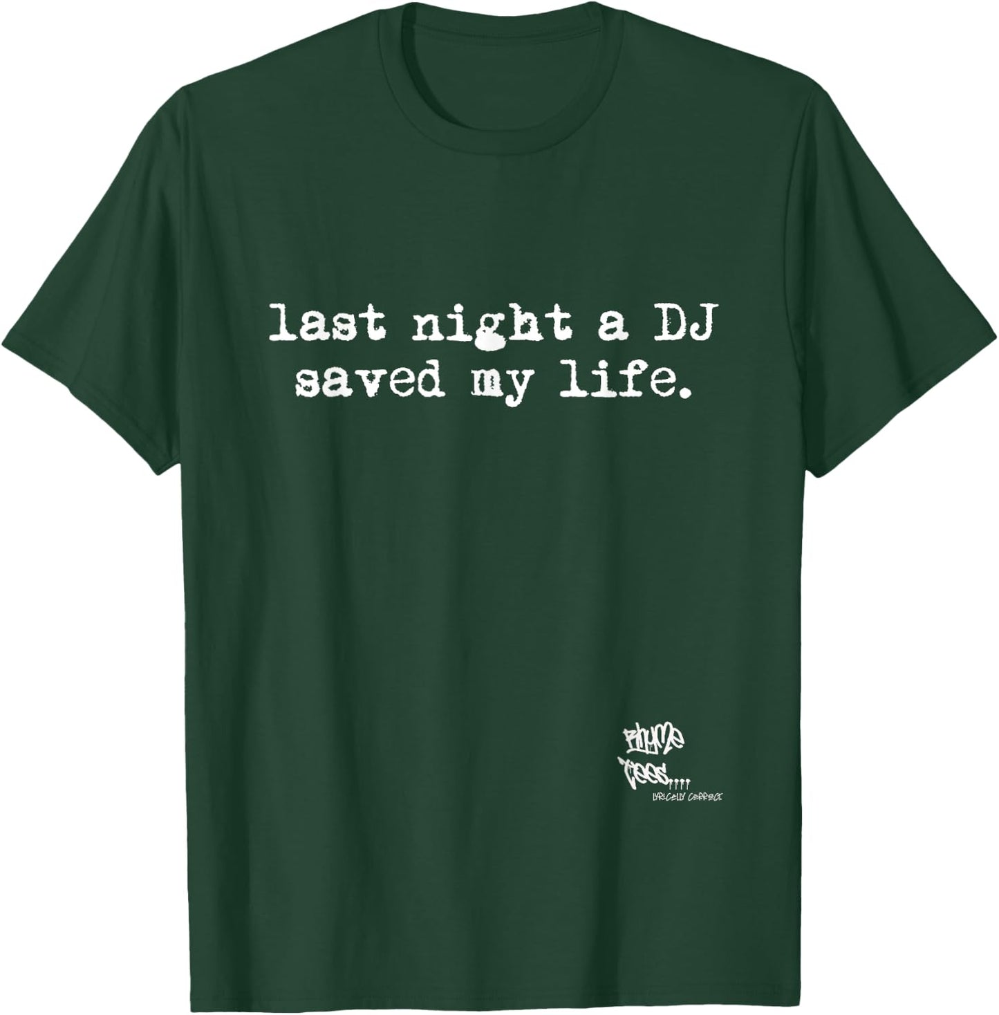 OLD SCHOOL RAP HIP HOP Last Night A DJ Saved My Life 80's T-Shirt - T-Shirt | Forest