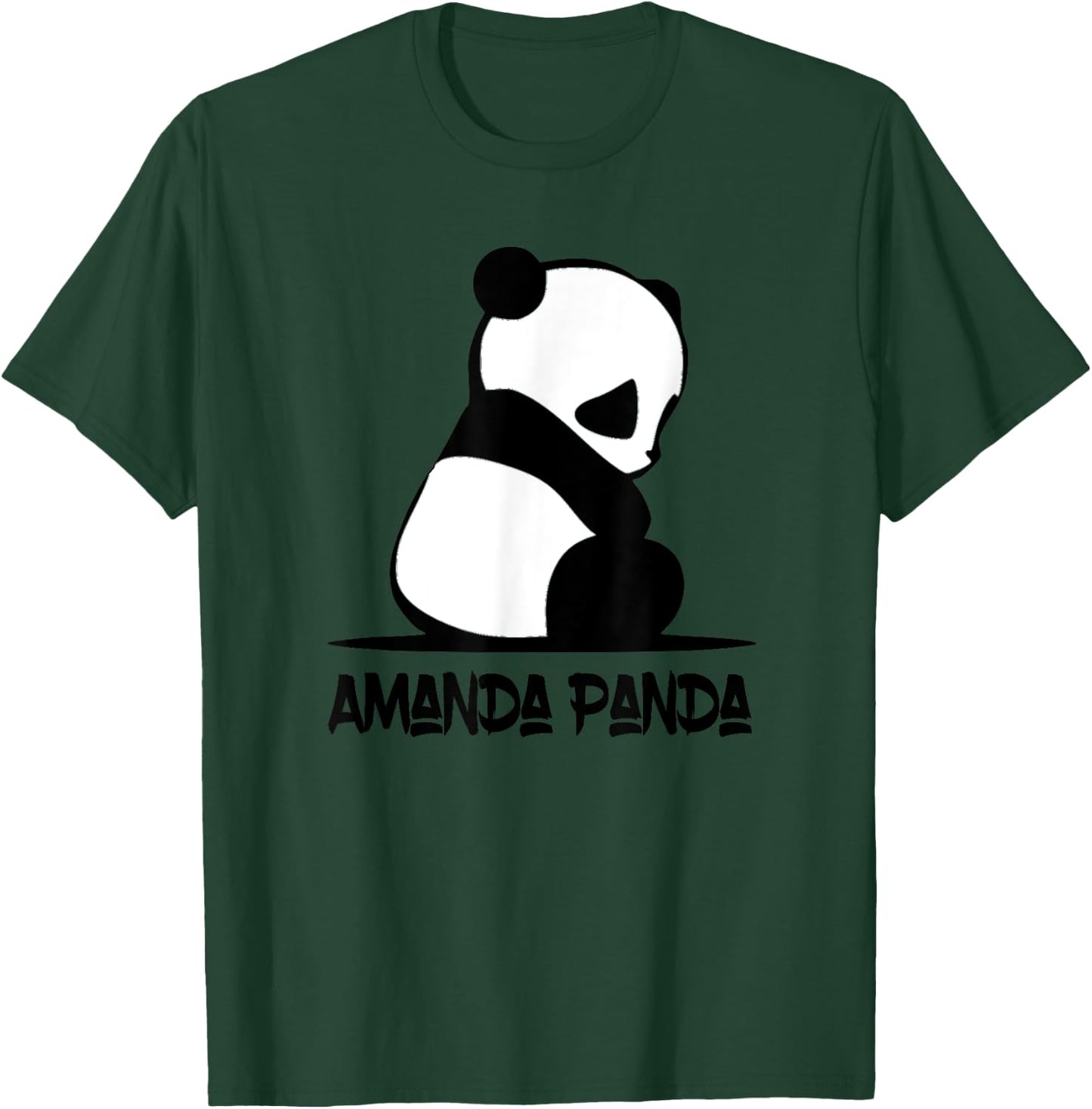 Cute Amanda Panda Sitting Bear T-Shirt - T-Shirt | Forest