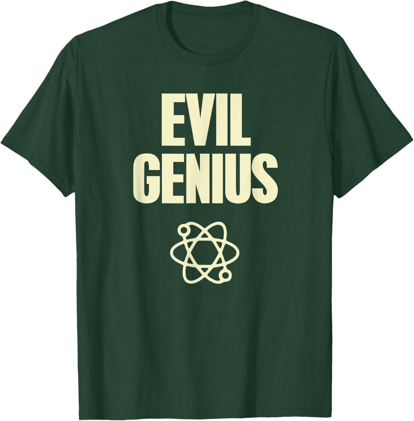 Funny Evil Genius With Atomic Symbol Mad Scientist T-Shirt - T-Shirt | Forest