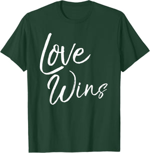 Love Wins Shirt Fun Cute Christian One Another Worship T-Shirt - T-Shirt | Forest
