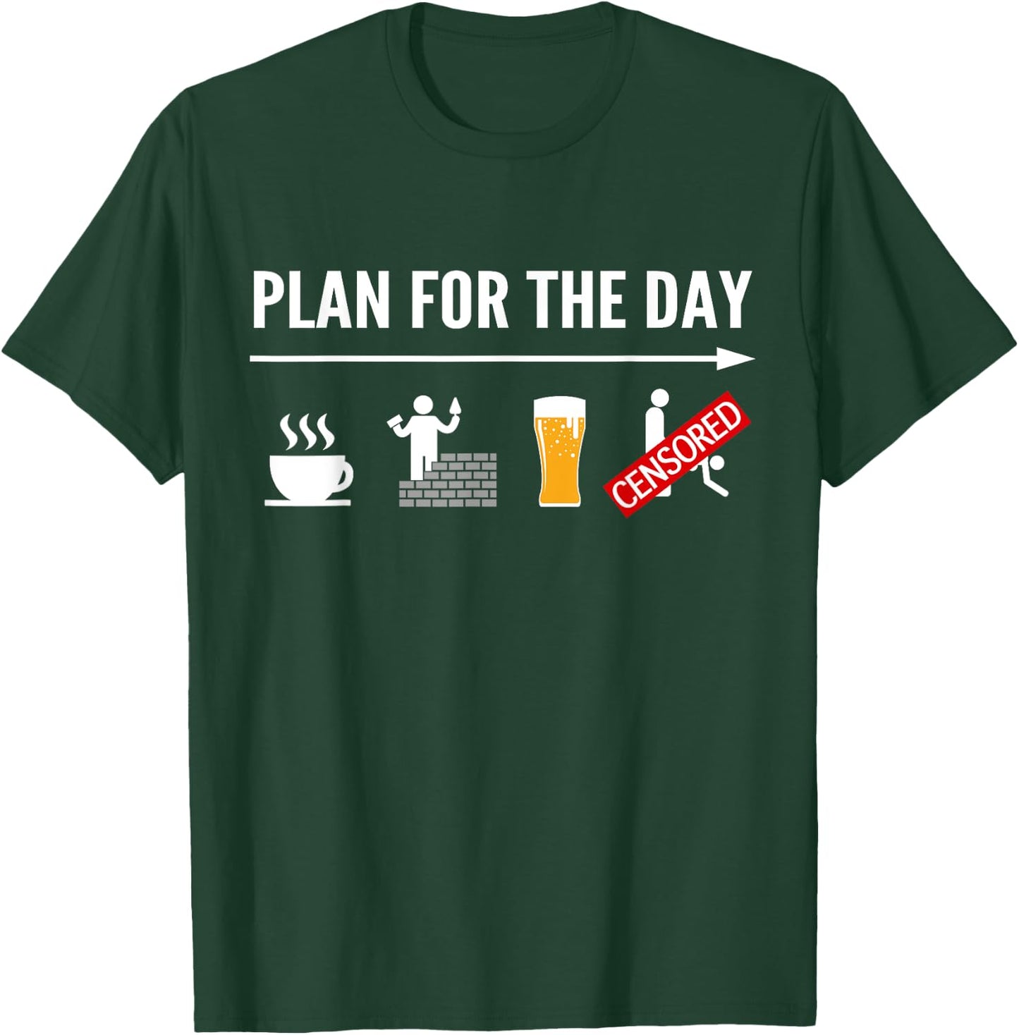 Masonry Shirts Men Women Concrete Worker Brick Layer Gifts T-Shirt - T-Shirt | Forest