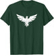 White Eagle Print - Bird Wings Soaring T-Shirt - T-Shirt | Forest