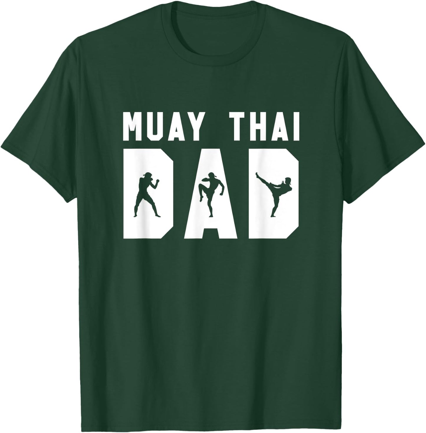 Muay Thai Dad Funny MMA Father Gift - White T-Shirt - T-Shirt | Forest