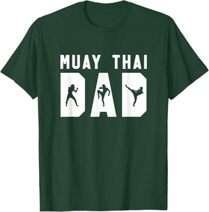 Muay Thai Dad Funny MMA Father Gift - White T-Shirt - T-Shirt | Forest
