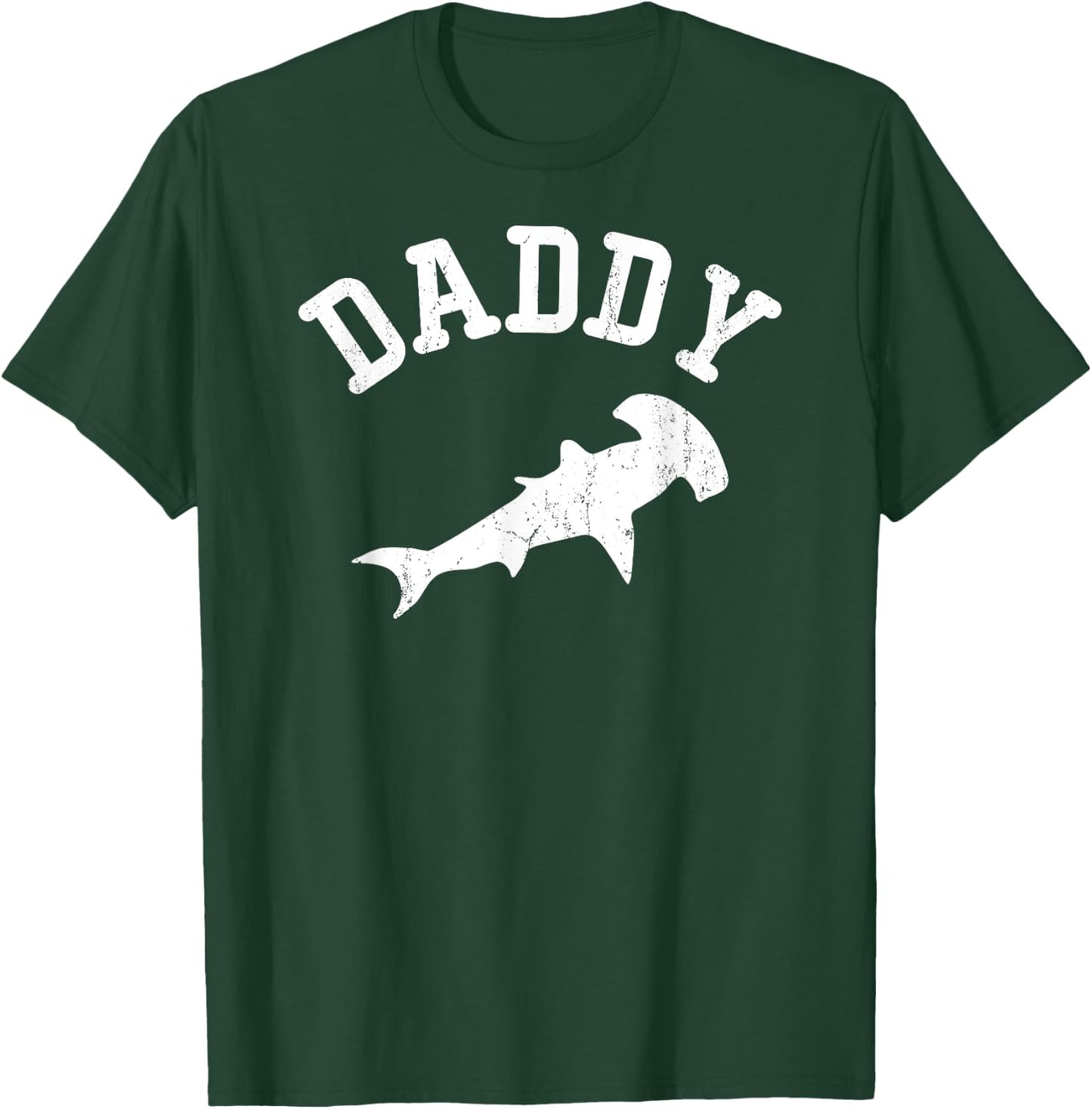 Daddy Hammerhead Shark vintage Gift ideas for Dad T-Shirt - T-Shirt | Forest