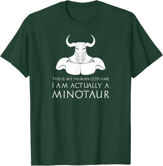 Greek Myth - I Am Actually A Minotaur Funny Greece Mythology T-Shirt - T-Shirt | Forest