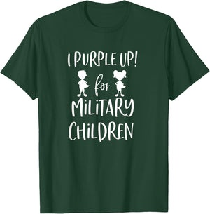 purple up shirt, for the month of the military Child T-Shirt - T-Shirt | Forest