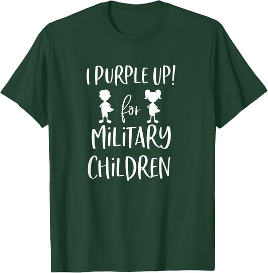purple up shirt, for the month of the military Child T-Shirt - T-Shirt | Forest