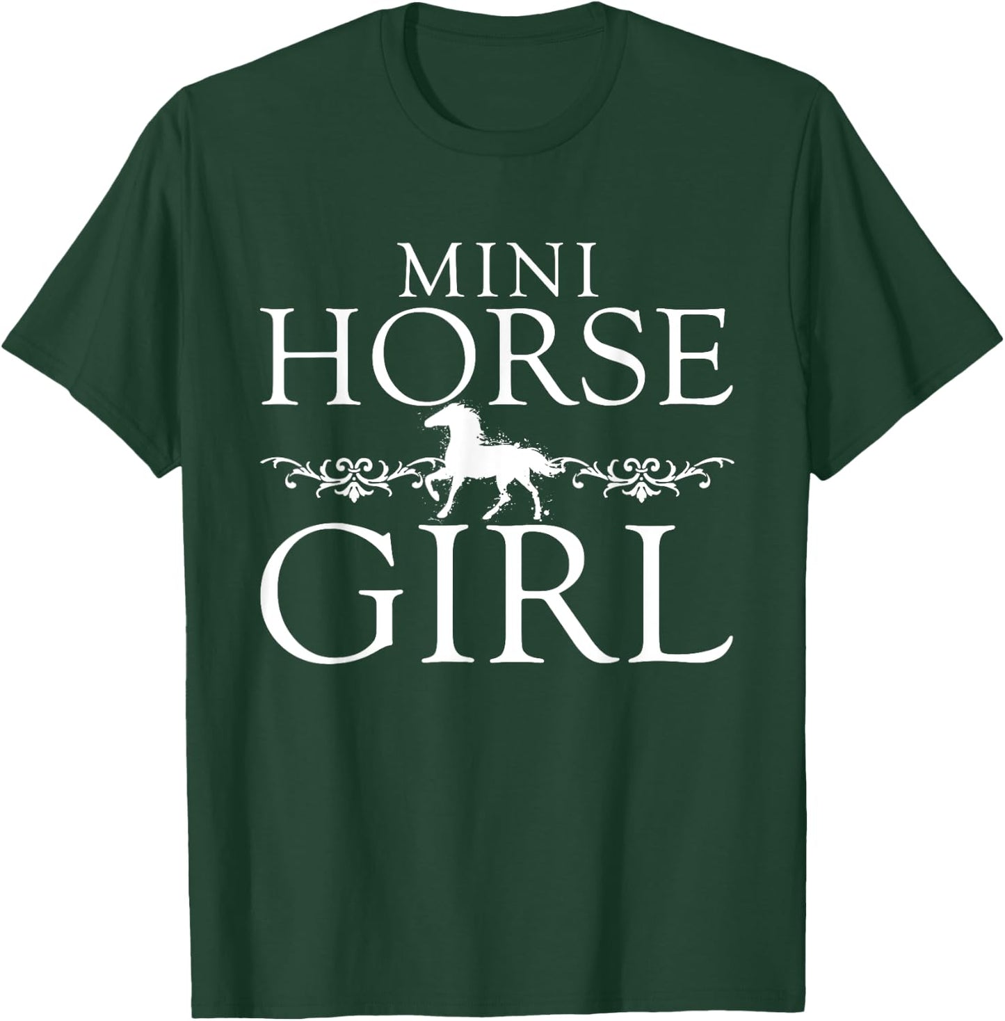 Mini Horse Girl Horse Lover Shirt Horse Gift Girls Women T-Shirt - T-Shirt | Forest