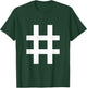 Number Sign Hashtag Pound Symbol Initial Spelling, Varsity T-Shirt - T-Shirt | Forest