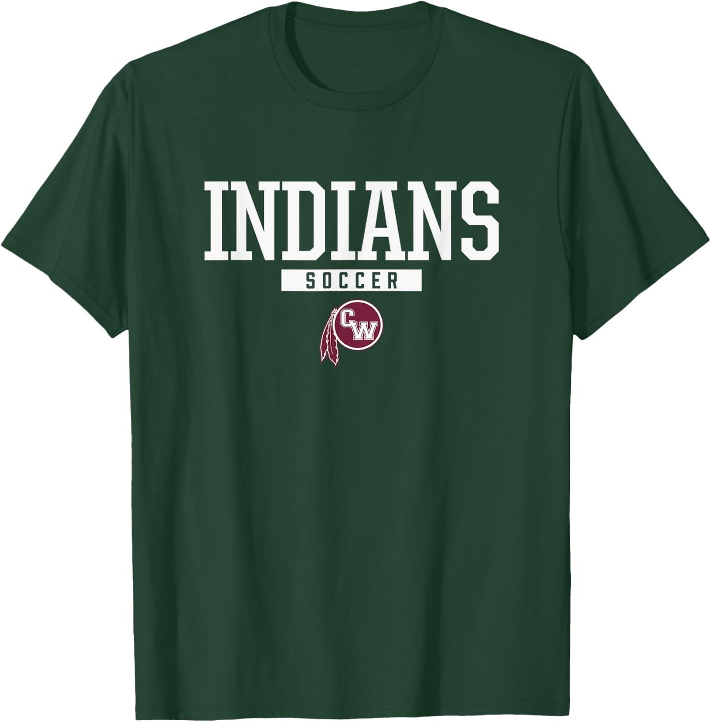 Canal Winchester Indians Logo Soccer HS T-Shirt - T-Shirt | Forest