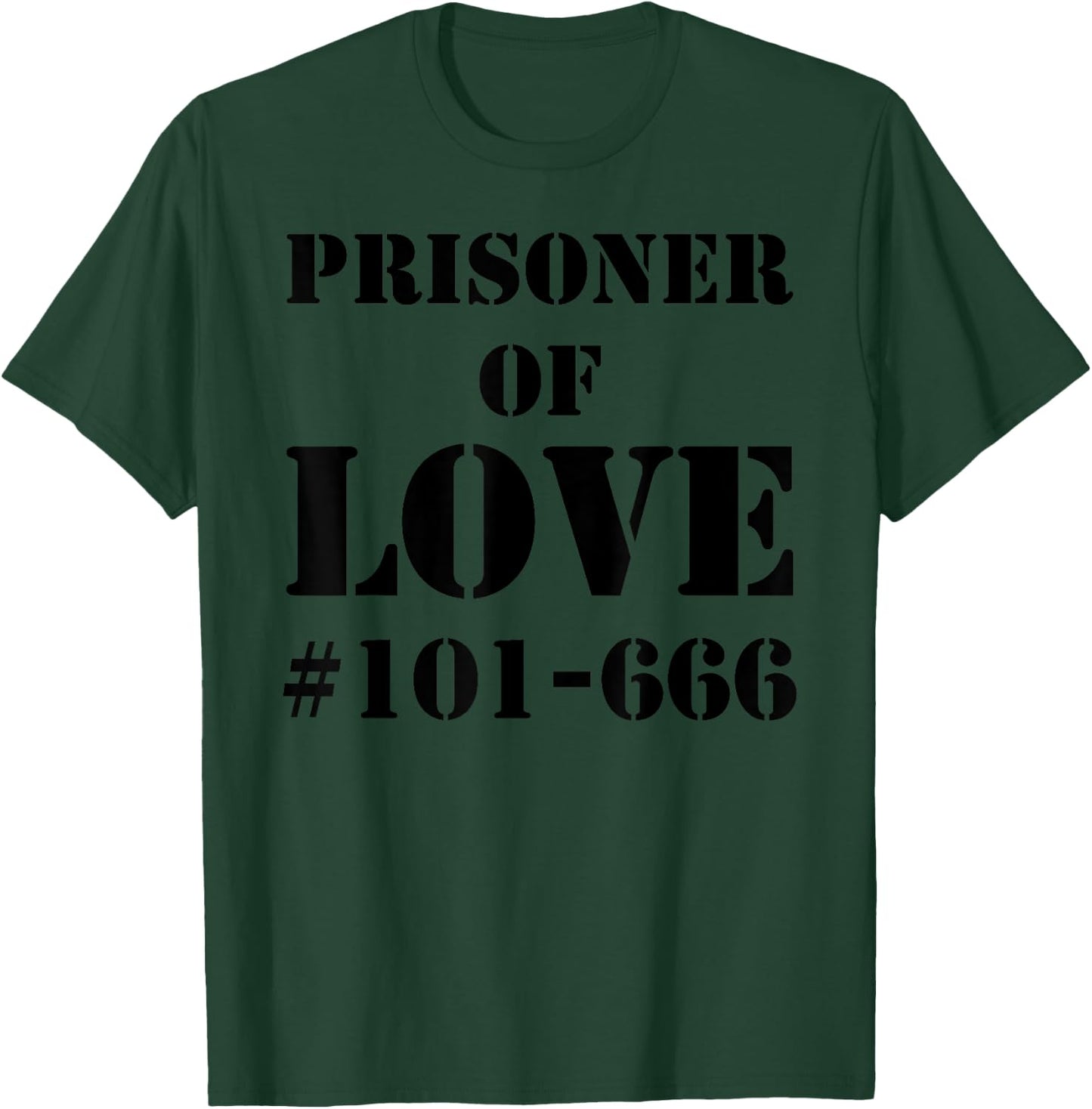 Prisoner Of Love: Funny Convict For Halloween T-Shirt - T-Shirt | Forest