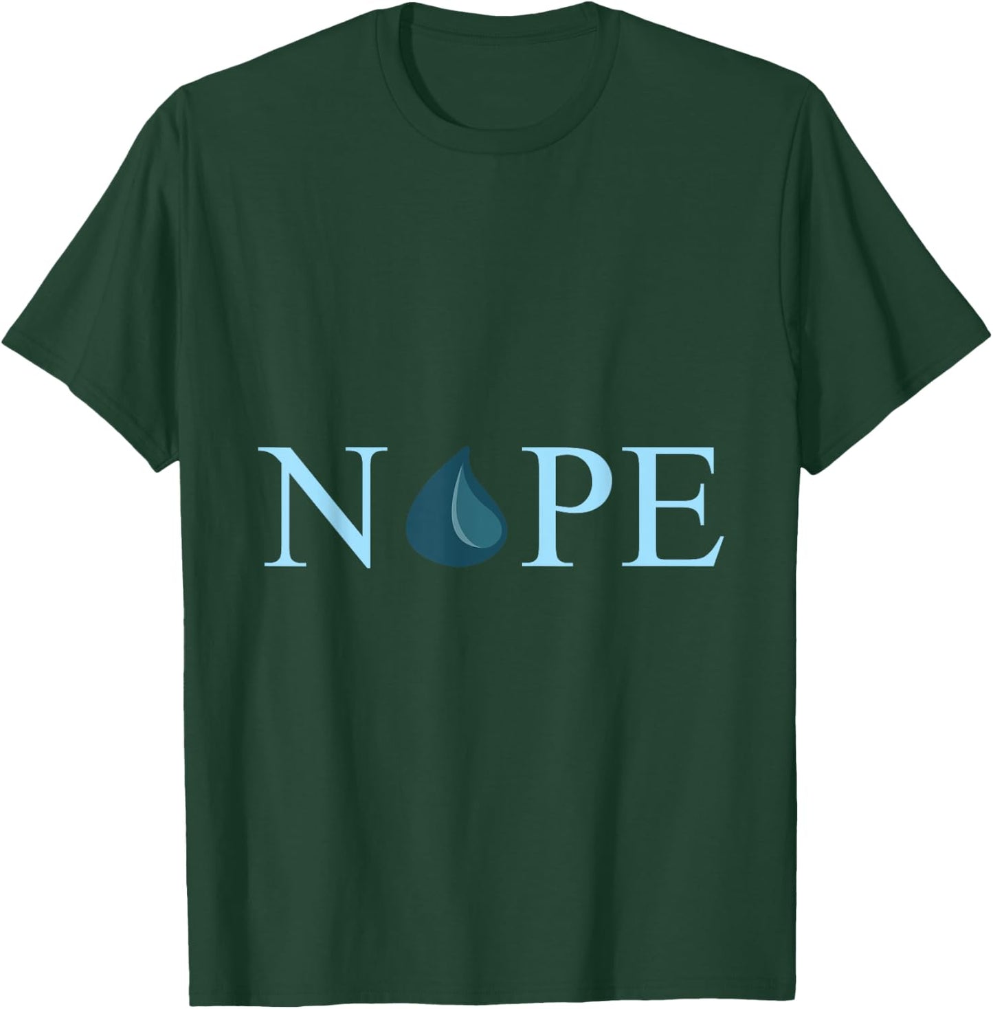 Nope Mana Blue Magic Symbol OOM T-Shirt - T-Shirt | Forest