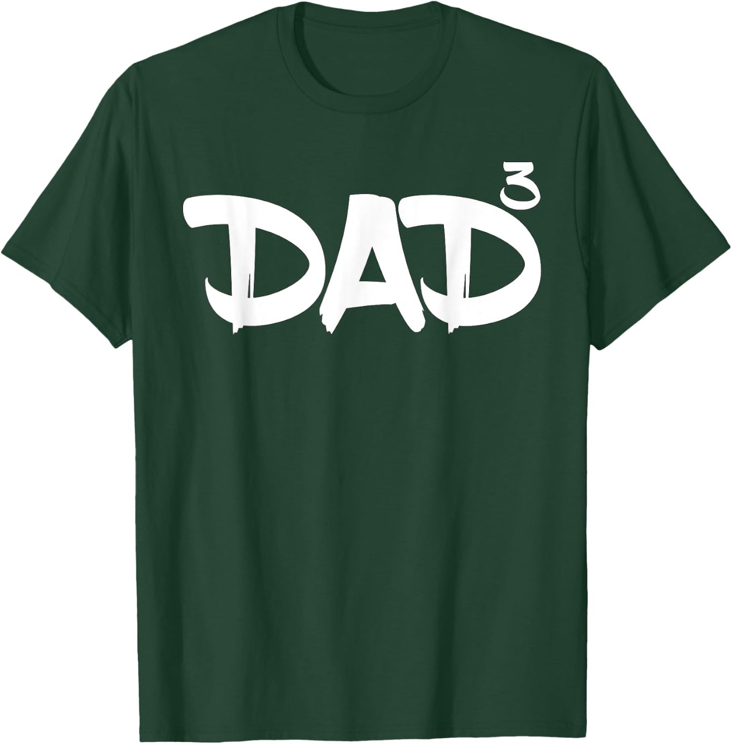 Dad 3 Kids 3rd Pregnancy Announcement Third Baby T-Shirt - T-Shirt | Forest