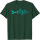I Love Sharks - Heart Shark Silhouette T-Shirt - T-Shirt | Forest