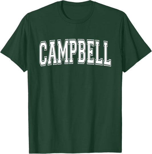 CAMPBELL CA CALIFORNIA USA Vintage Sports Varsity Style T-Shirt - T-Shirt | Forest