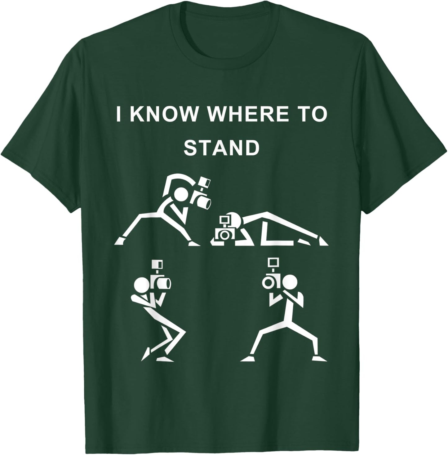 Photographer Photojournalist Camera Man Funny Graphic Shirt T-Shirt - T-Shirt | Forest