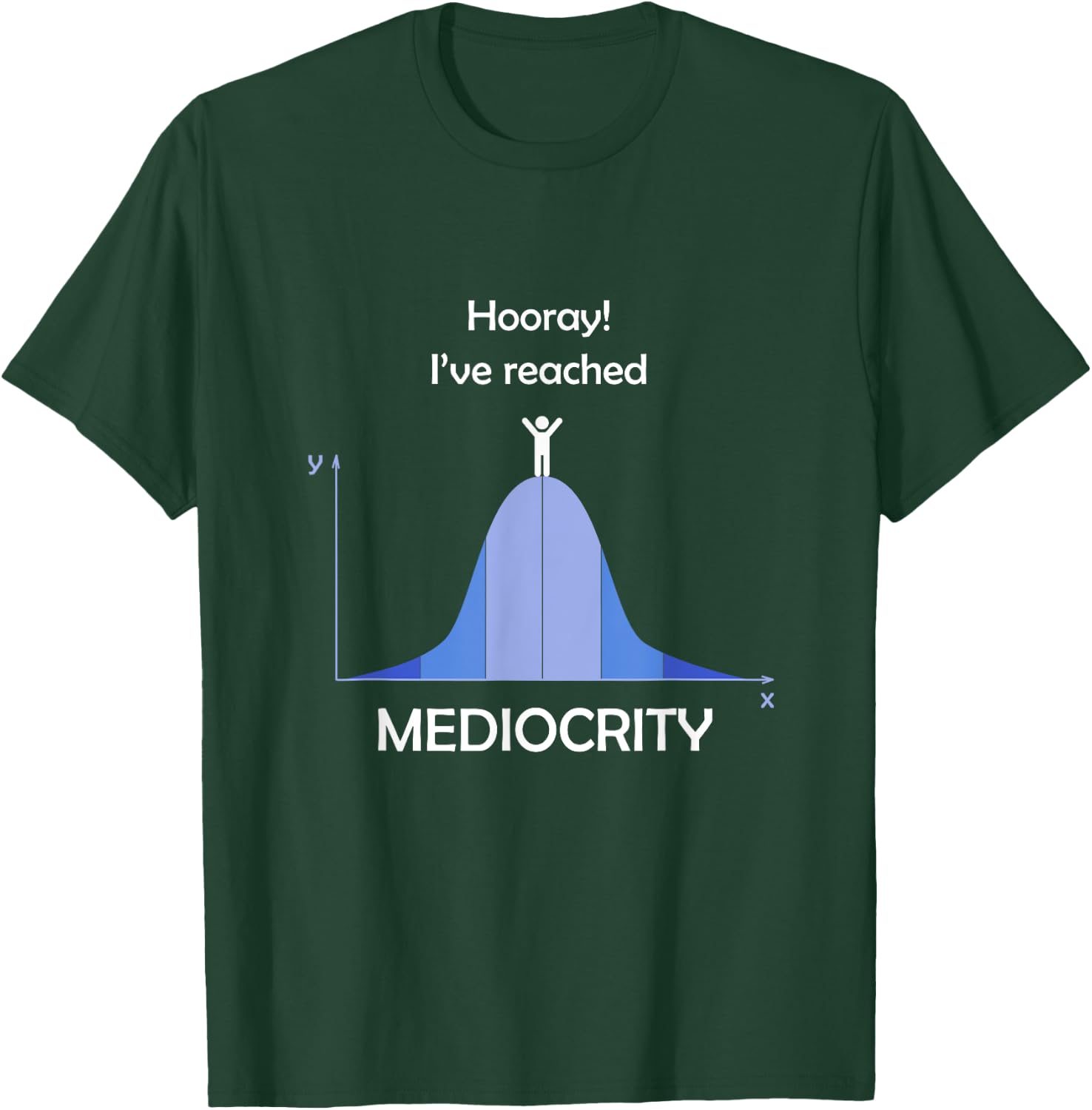 I've Reached Mediocrity Statistics Normal Distribution T-Shirt - T-Shirt | Forest
