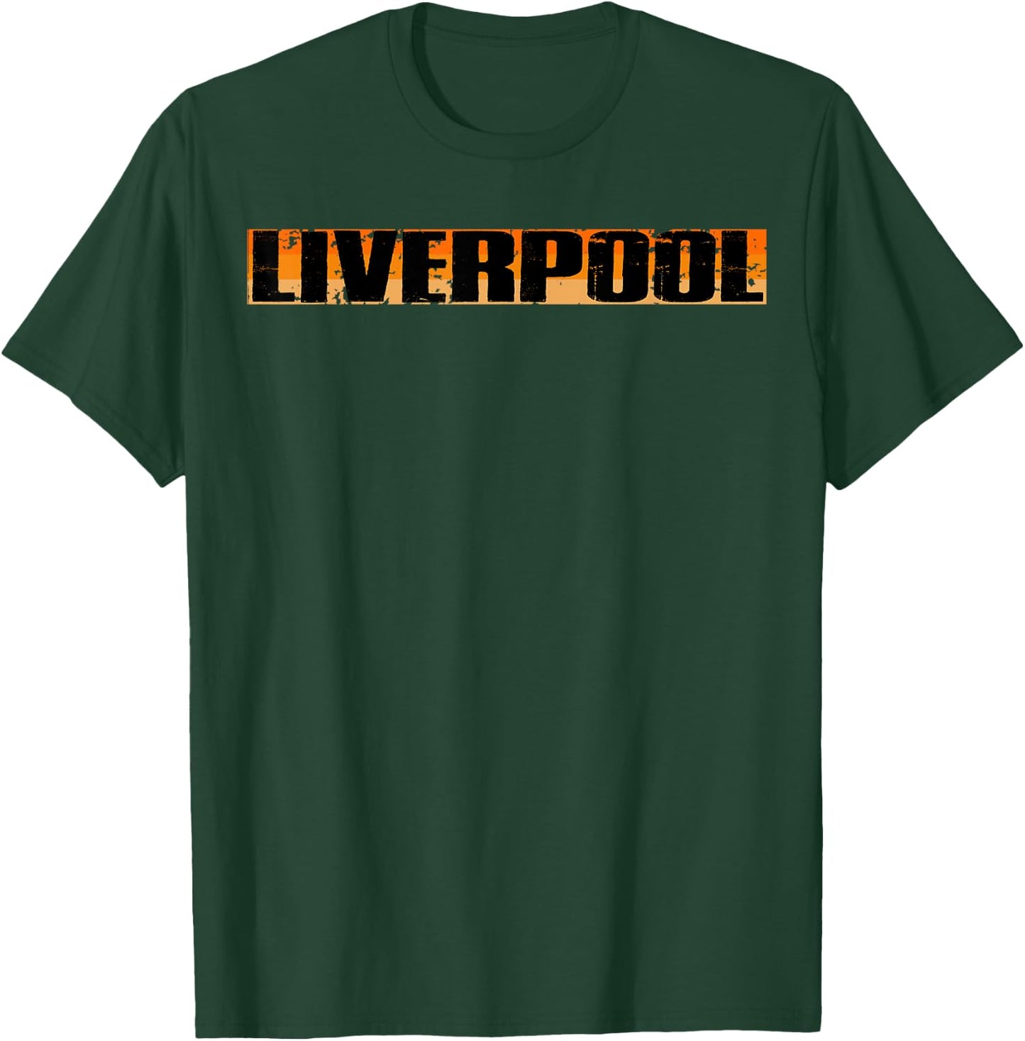 Vintage Retro Liverpool England Cool Shirt Gift T-Shirt - T-Shirt | Forest