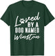 Personalized Dog Name Winston - Pet Lover Paw Print Women Kids T-Shirt - T-Shirt | Forest