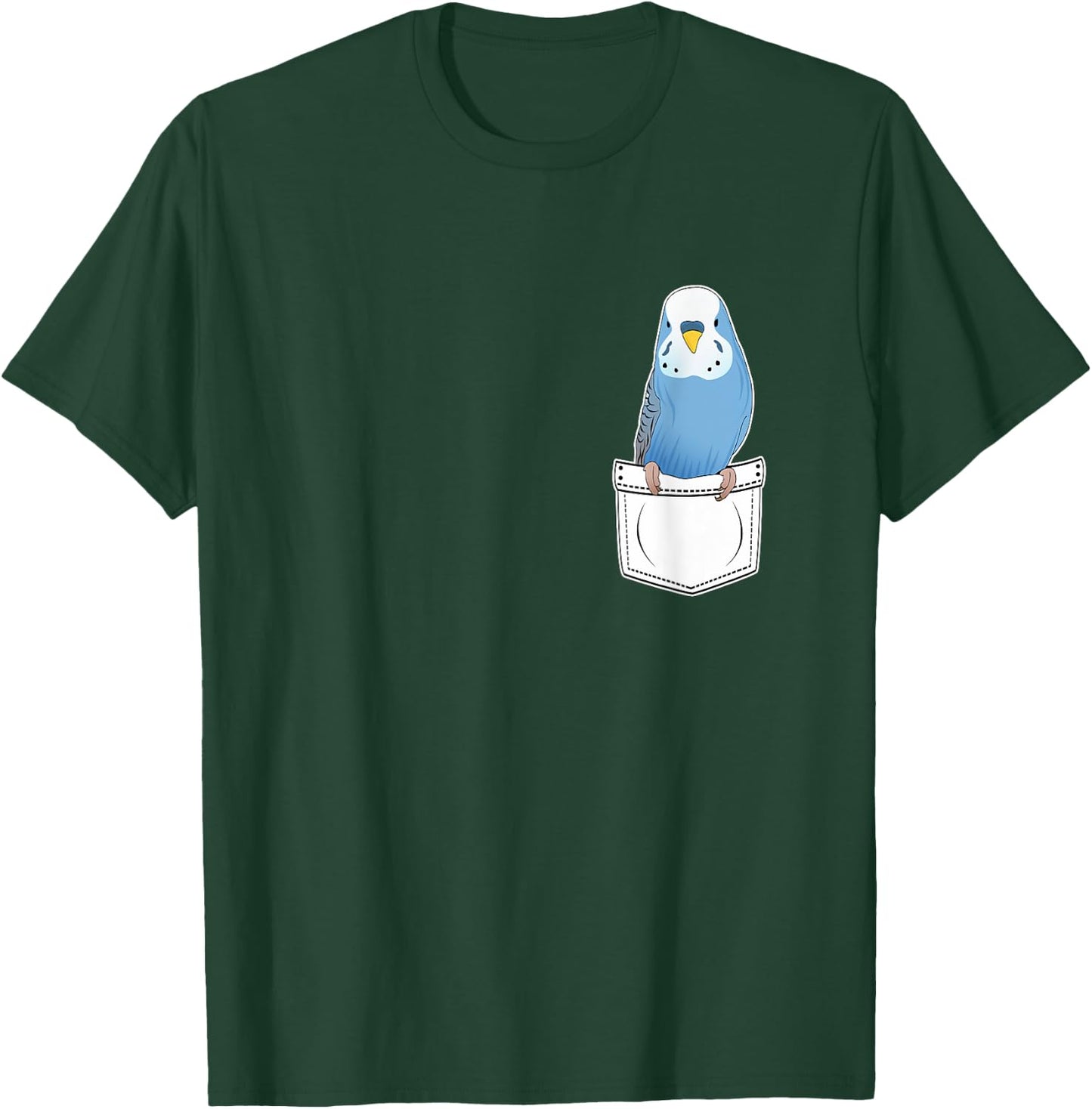 Pet Budgie Pocket Bird Budgerigar Gift Men Women Kids T-Shirt - T-Shirt | Forest