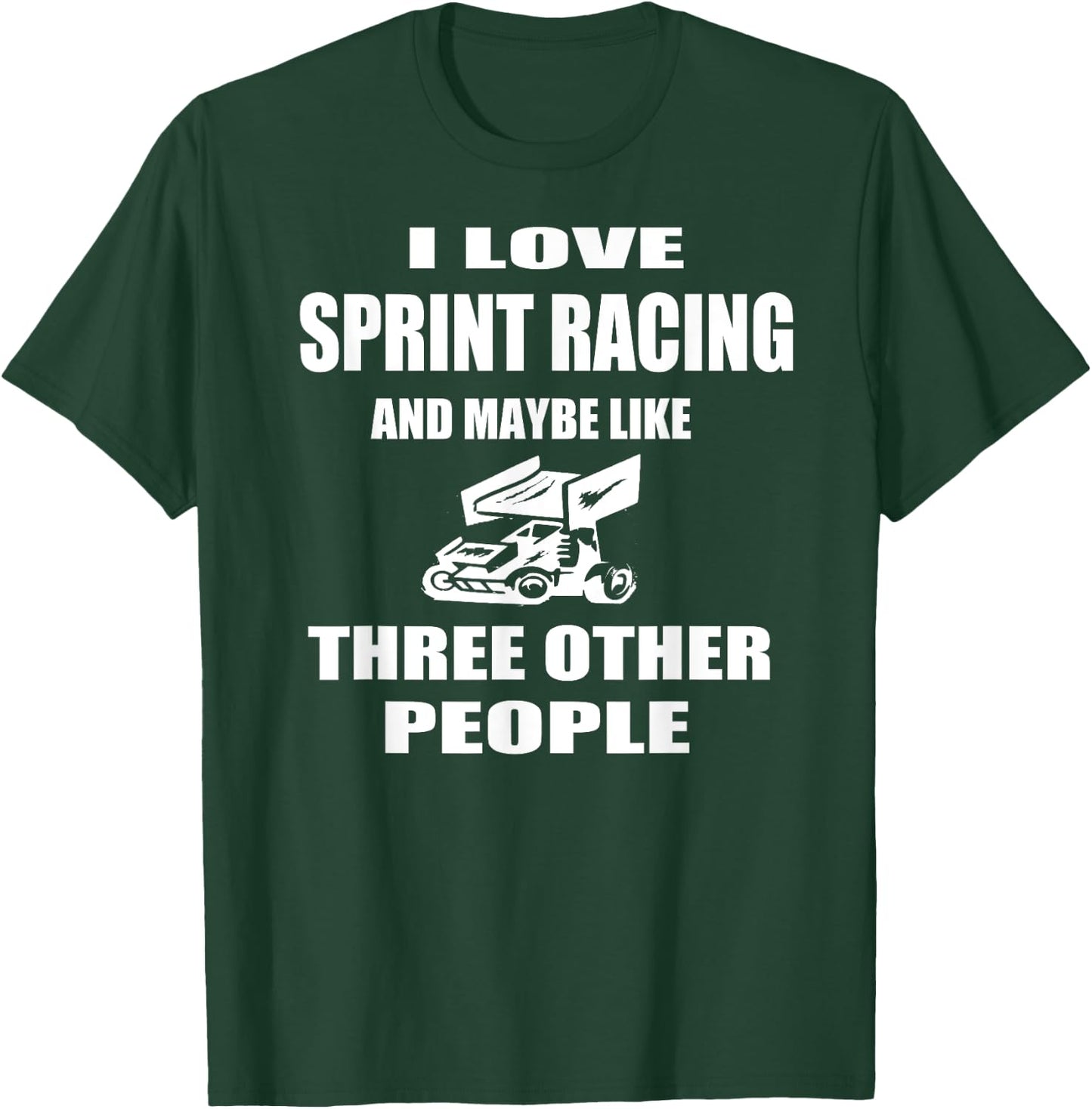 Sprint Car Racing T Shirt Gift Midget Sprint Car Track T-Shirt - T-Shirt | Forest