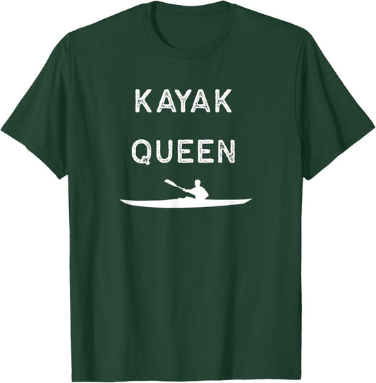 Queen Kayak Shirt - Funny - Camping Outdoors - Fishing T-Shirt - T-Shirt | Forest