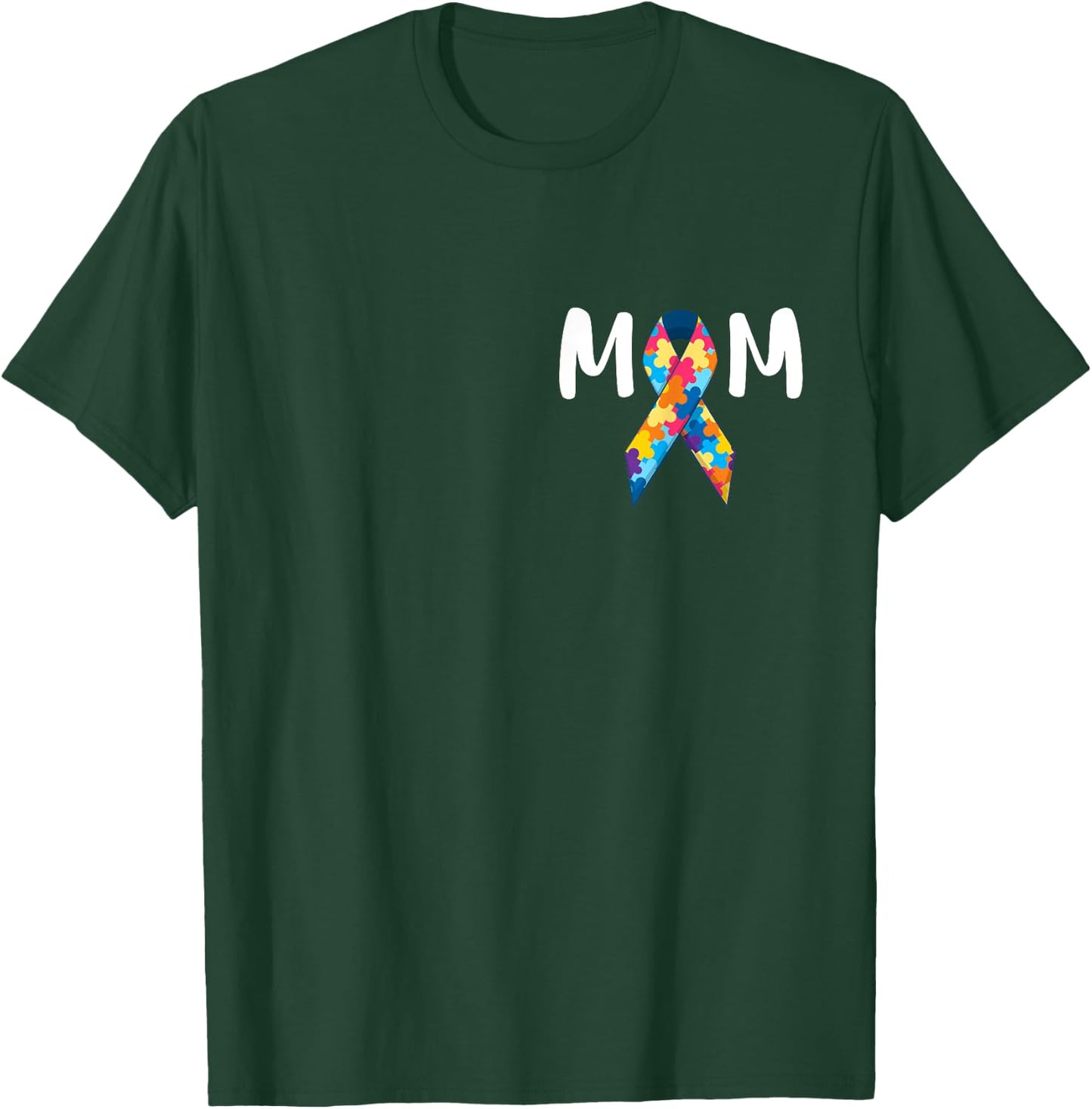 Autism Mom Support Awareness Autistic Parents Gifts T-Shirt - T-Shirt | Forest