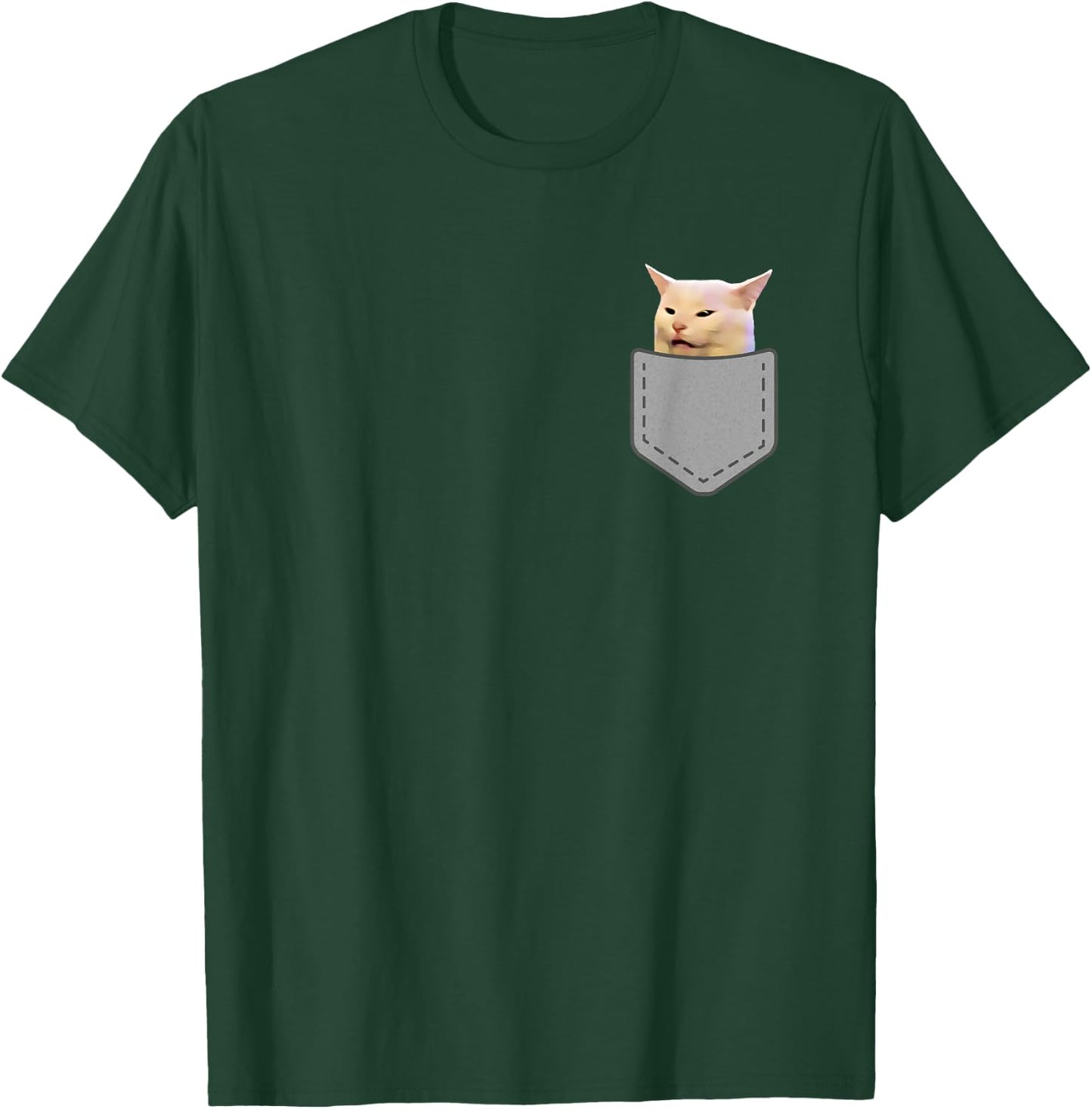 Woman Yelling At Table Dinner Funny Cat Meme T-Shirt - T-Shirt | Forest