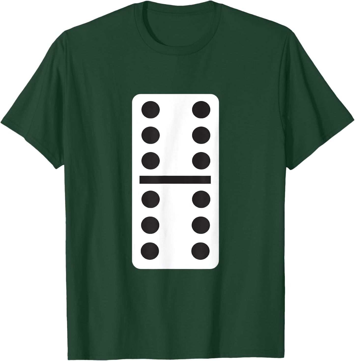 Double Six Dominoes Halloween Costume 6 Domino Game T-Shirt - T-Shirt | Forest