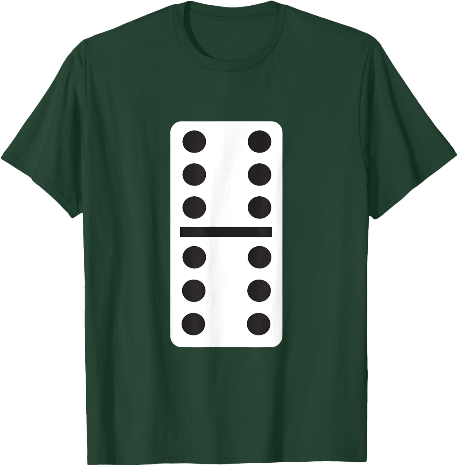 Double Six Dominoes Halloween Costume 6 Domino Game T-Shirt - T-Shirt | Forest