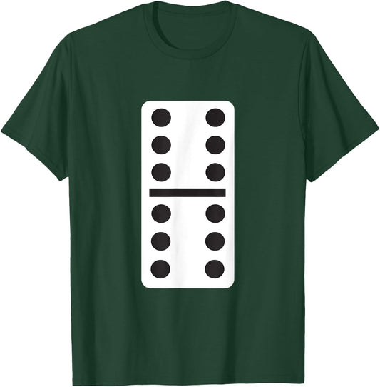 Double Six Dominoes Halloween Costume 6 Domino Game T-Shirt - T-Shirt | Forest