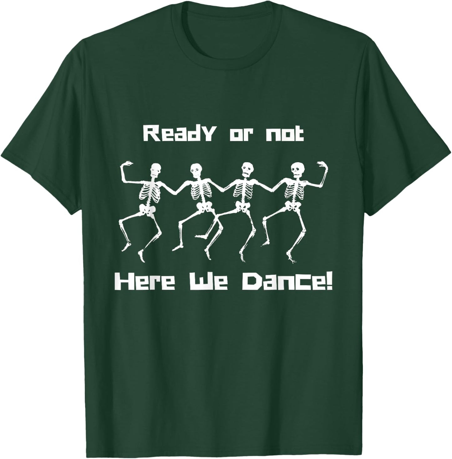 David S Pumpkins Here We Dance Funny Halloween T-Shirt - T-Shirt | Forest