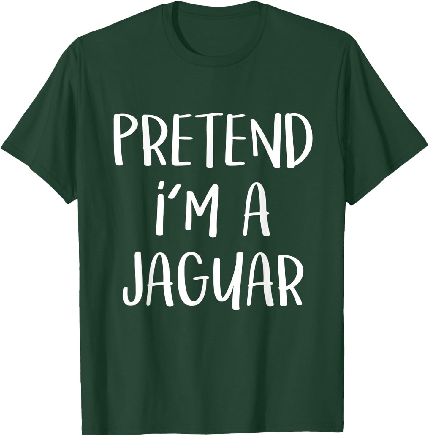 Pretend I'm A Jaguar Costume Party Funny Wild Cat Halloween Women Kids T-Shirt - T-Shirt | Forest