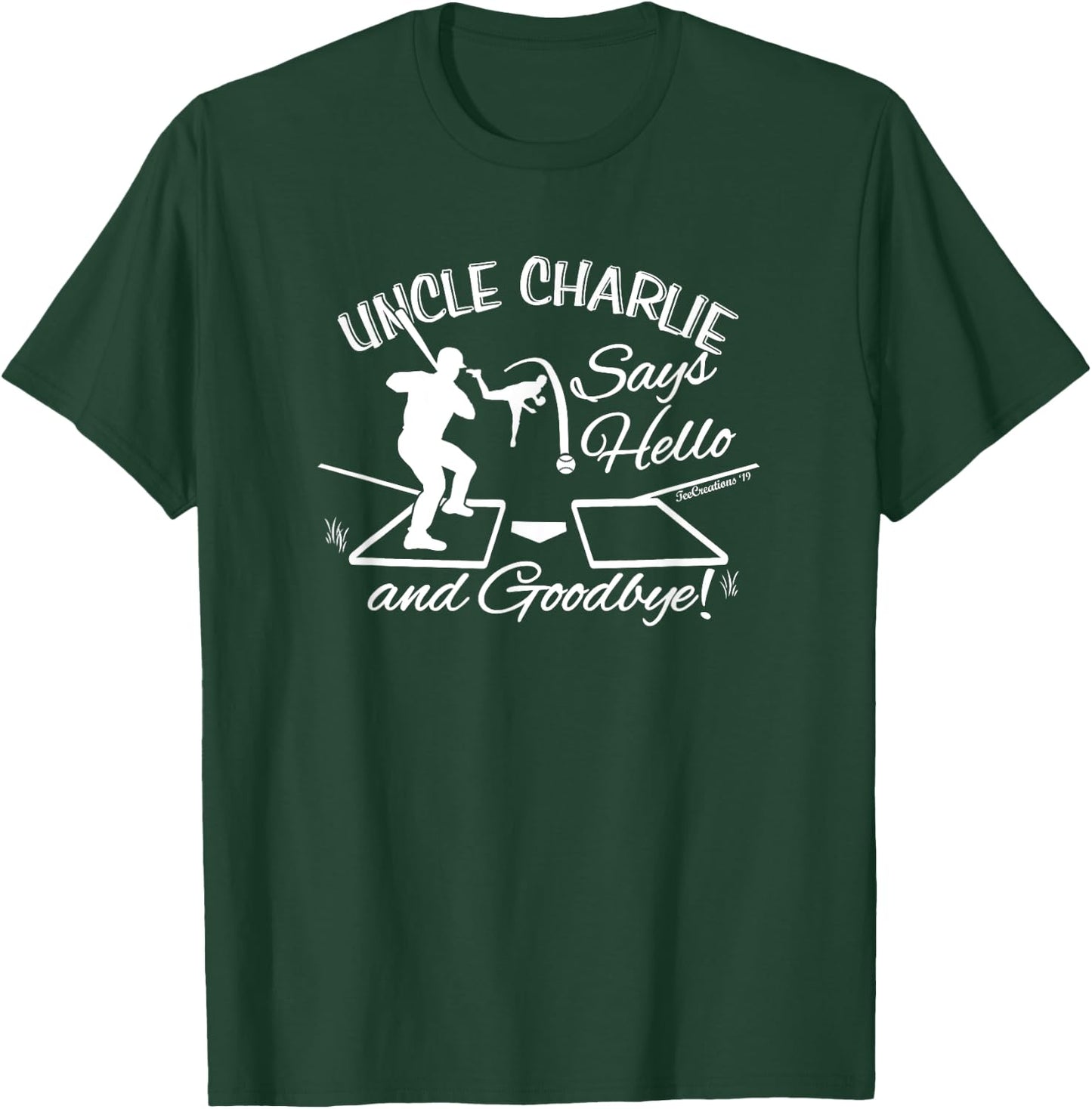Pitching Curveball Funny Uncle Charlie Baseball Lingo T-Shirt - T-Shirt | Forest