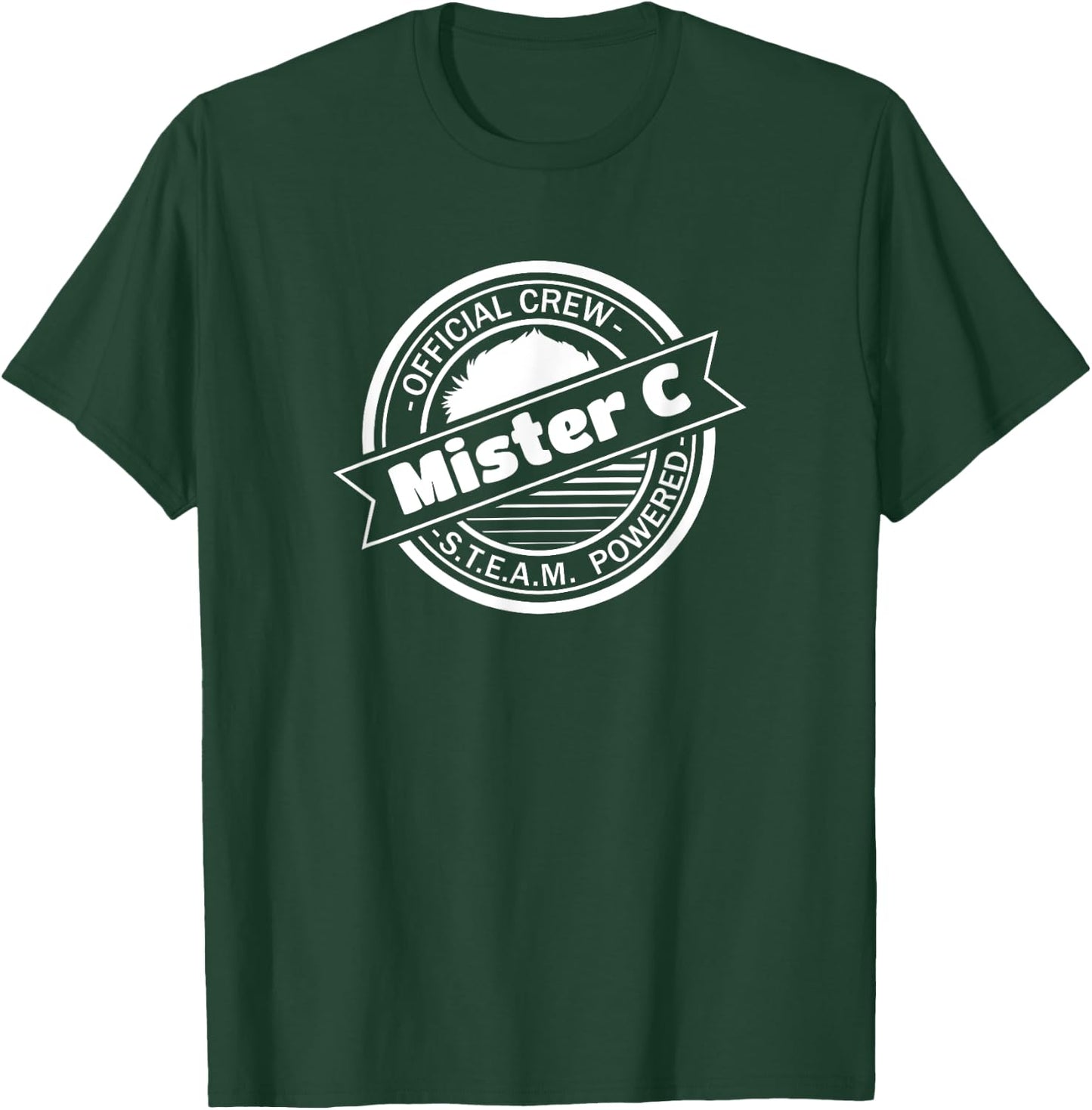Mister C Official Crew STEAM Powered education T-Shirt - T-Shirt | Forest