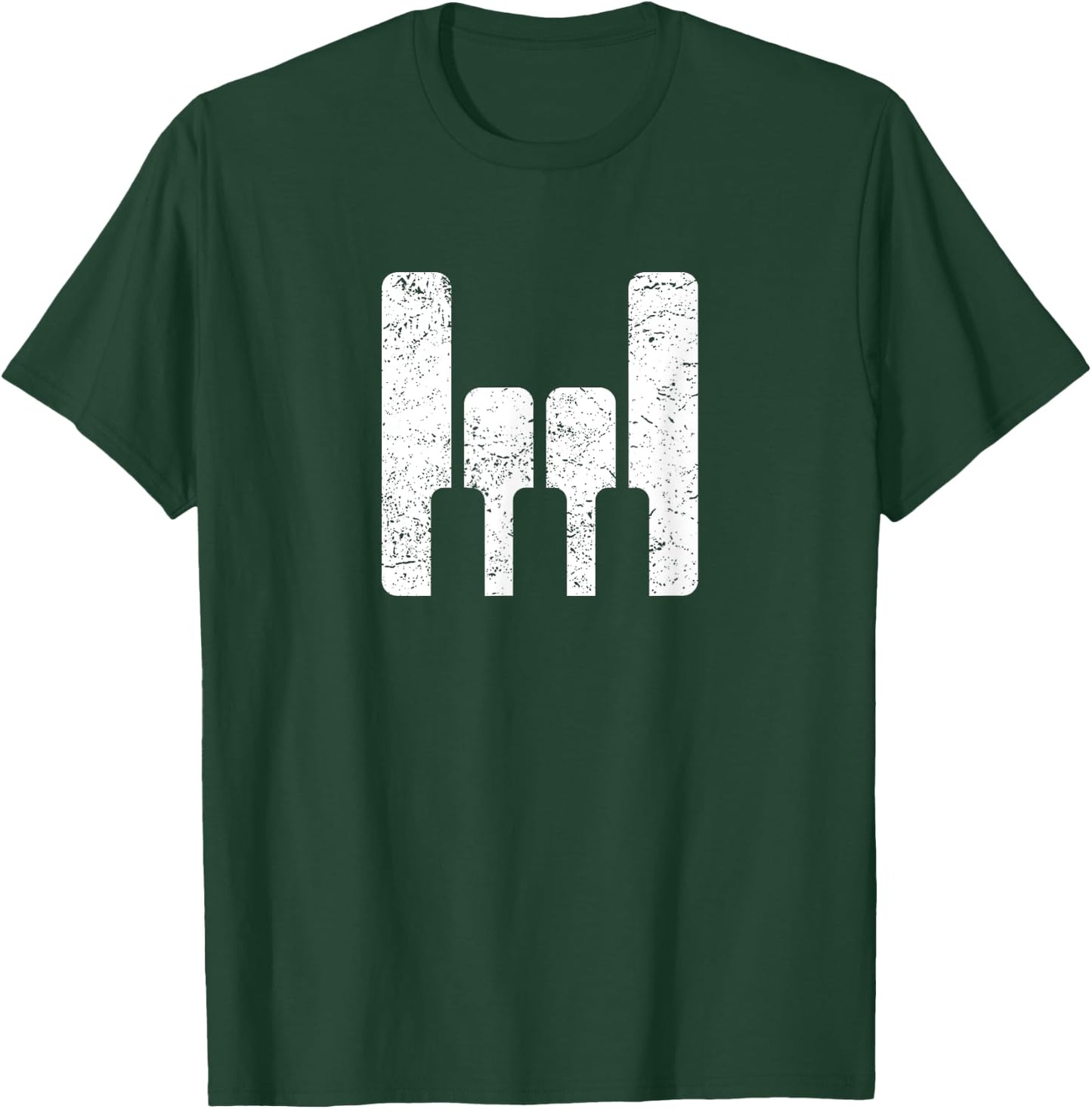 Piano Player Teacher Gift - The Keyboard Rocks T-Shirt - T-Shirt | Forest
