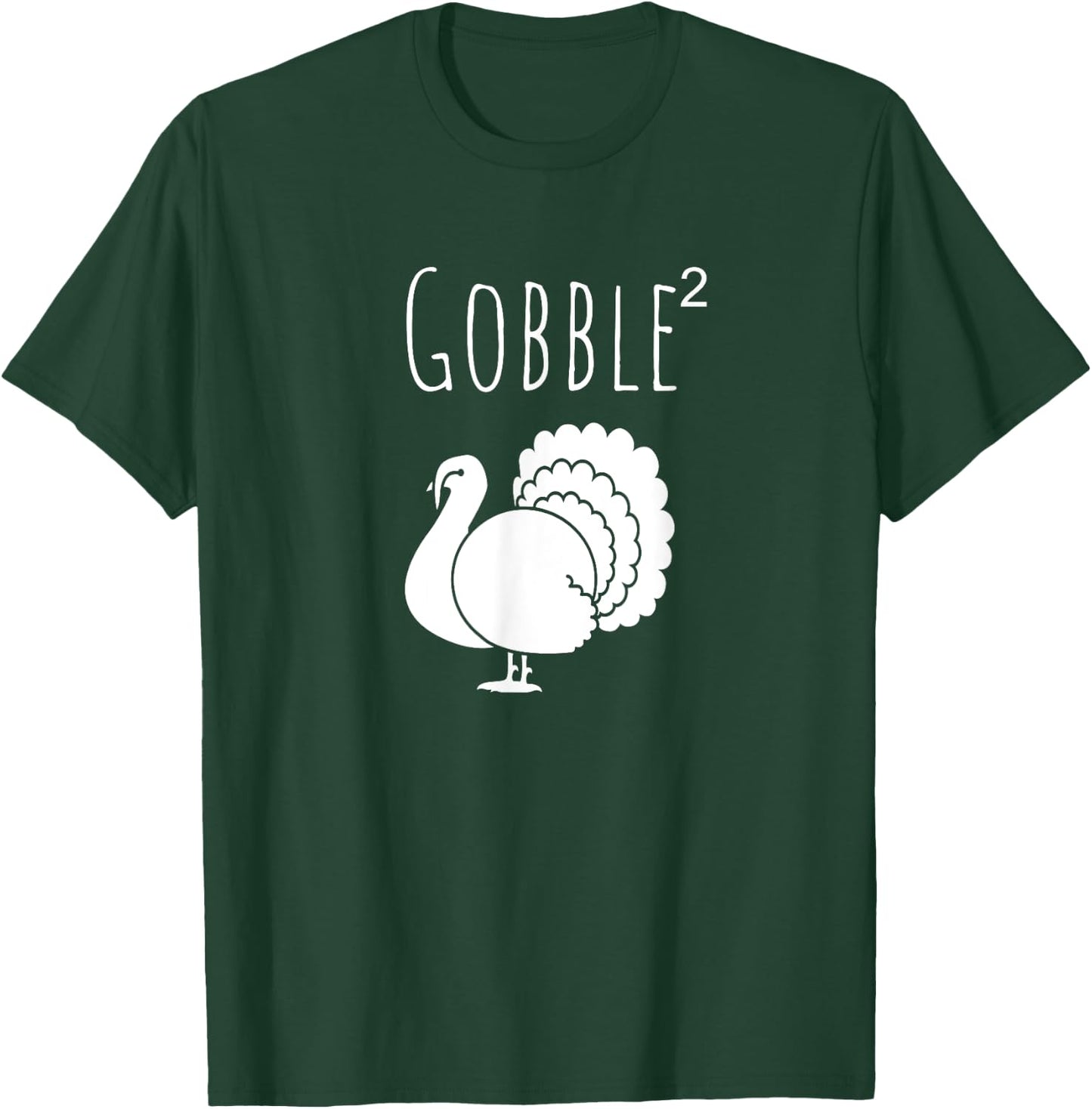 Funny Gobble Squared Turkey Day Thanksgiving Hunter T-Shirt - T-Shirt | Forest