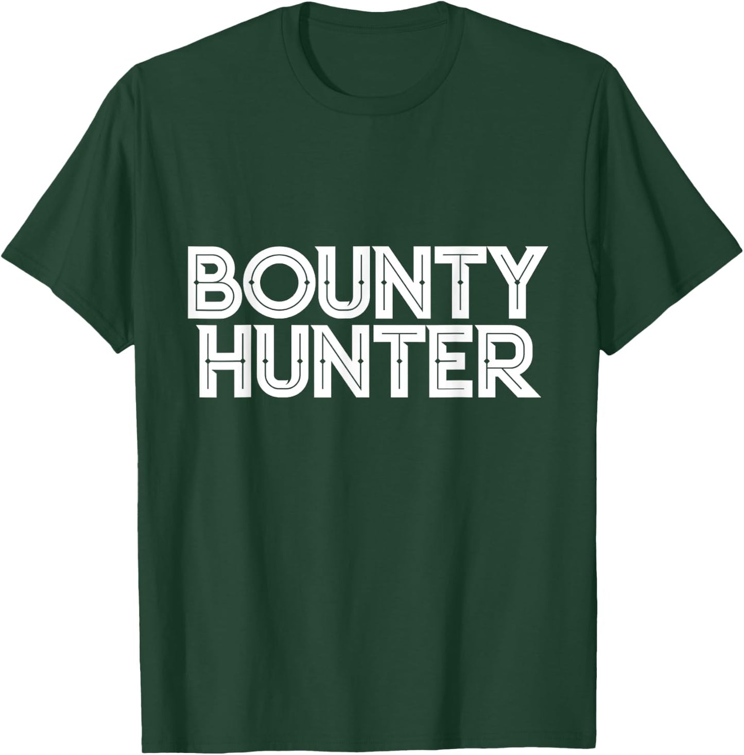 Bounty Hunter Minimalist Stylized Funny T-Shirt - T-Shirt | Forest