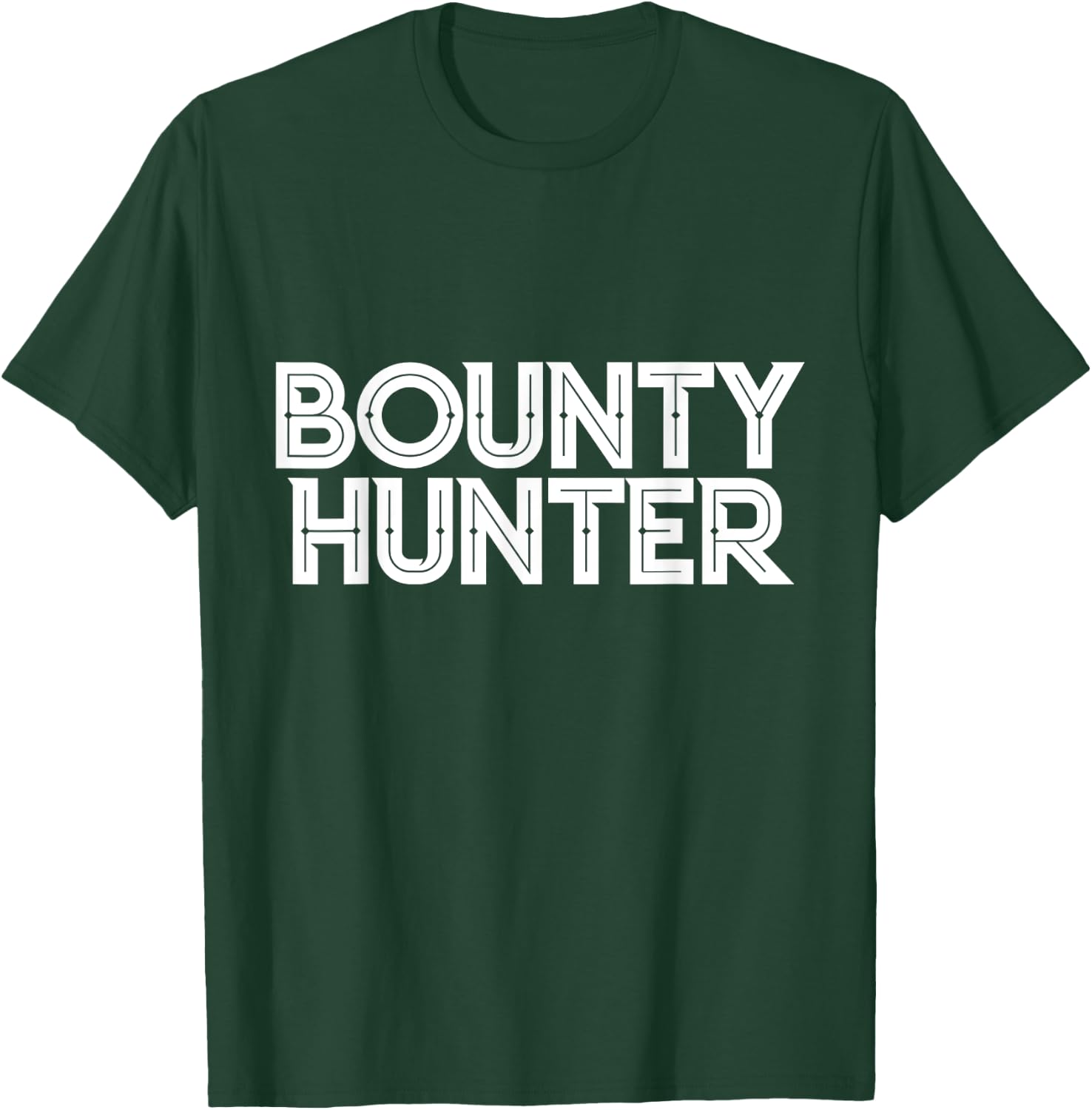 Bounty Hunter Minimalist Stylized Funny T-Shirt - T-Shirt | Forest