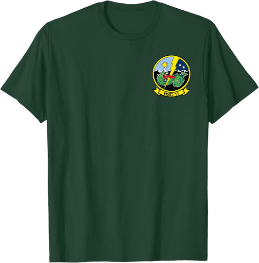 Navy Helicopter Sea Combat Squadron HSC-11 Dragonslayers T-Shirt - T-Shirt | Forest