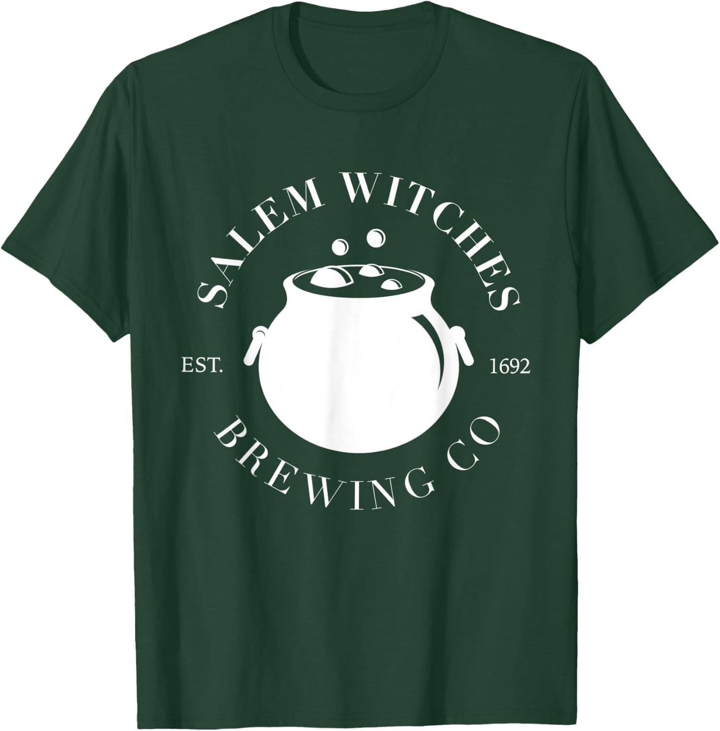 Salem Witches Brewing Company est 1692 Halloween T-Shirt - T-Shirt | Forest