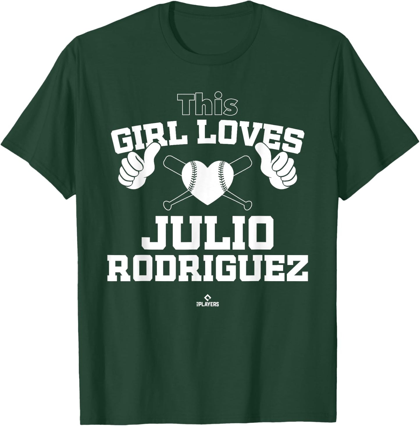 This Girl Loves Julio Rodriguez Prospect Baseball Fan Gear T-Shirt - T-Shirt | Forest