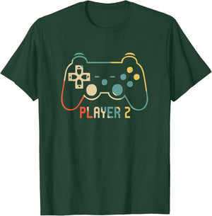Matching Gamer for Dad, Mom & kids Player 1,2,3 T-Shirt - T-Shirt | Forest