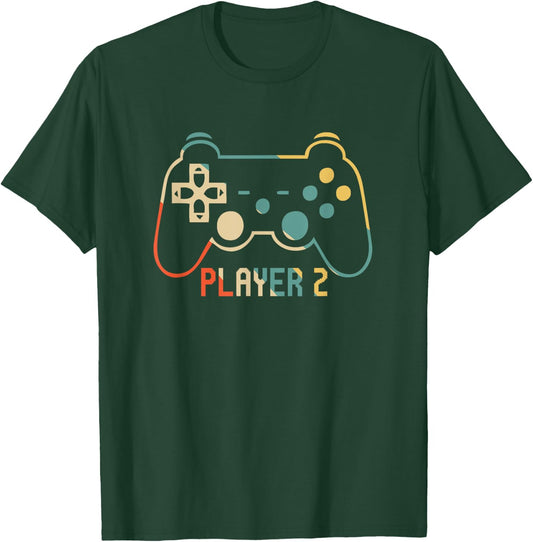 Matching Gamer for Dad, Mom & kids Player 1,2,3 T-Shirt - T-Shirt | Forest